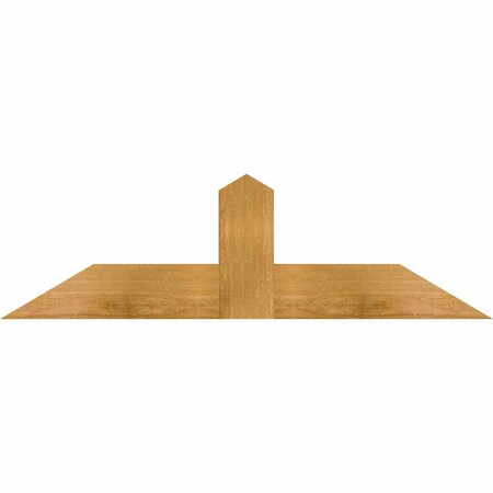 Ekena Millwork Portland Rough Sawn Timber Gable Bracket, Western Red Cedar, 36"W x 10"H x 2"D x 4"F, 7/12 Pitch GBW036X10X0204POR00RWR